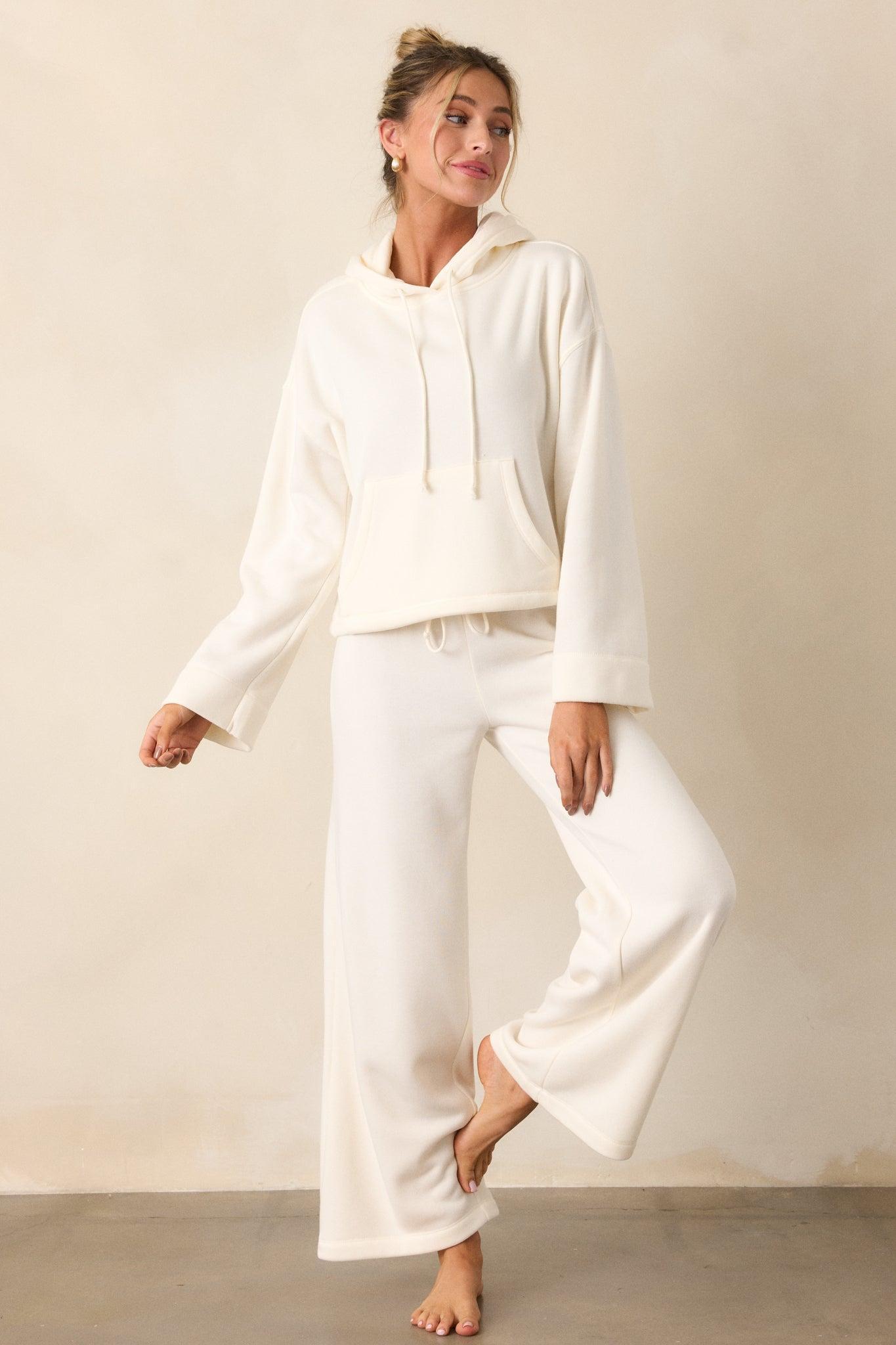 Z Supply Lift Off Sea Salt Ivory Hoodie Product Image