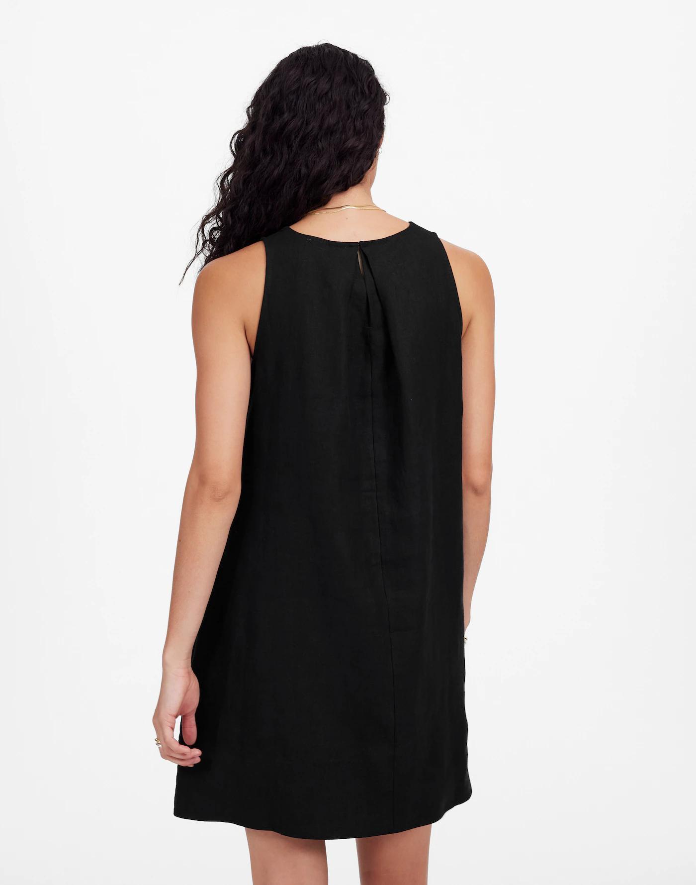 Mini Shift Dress in Linen Product Image