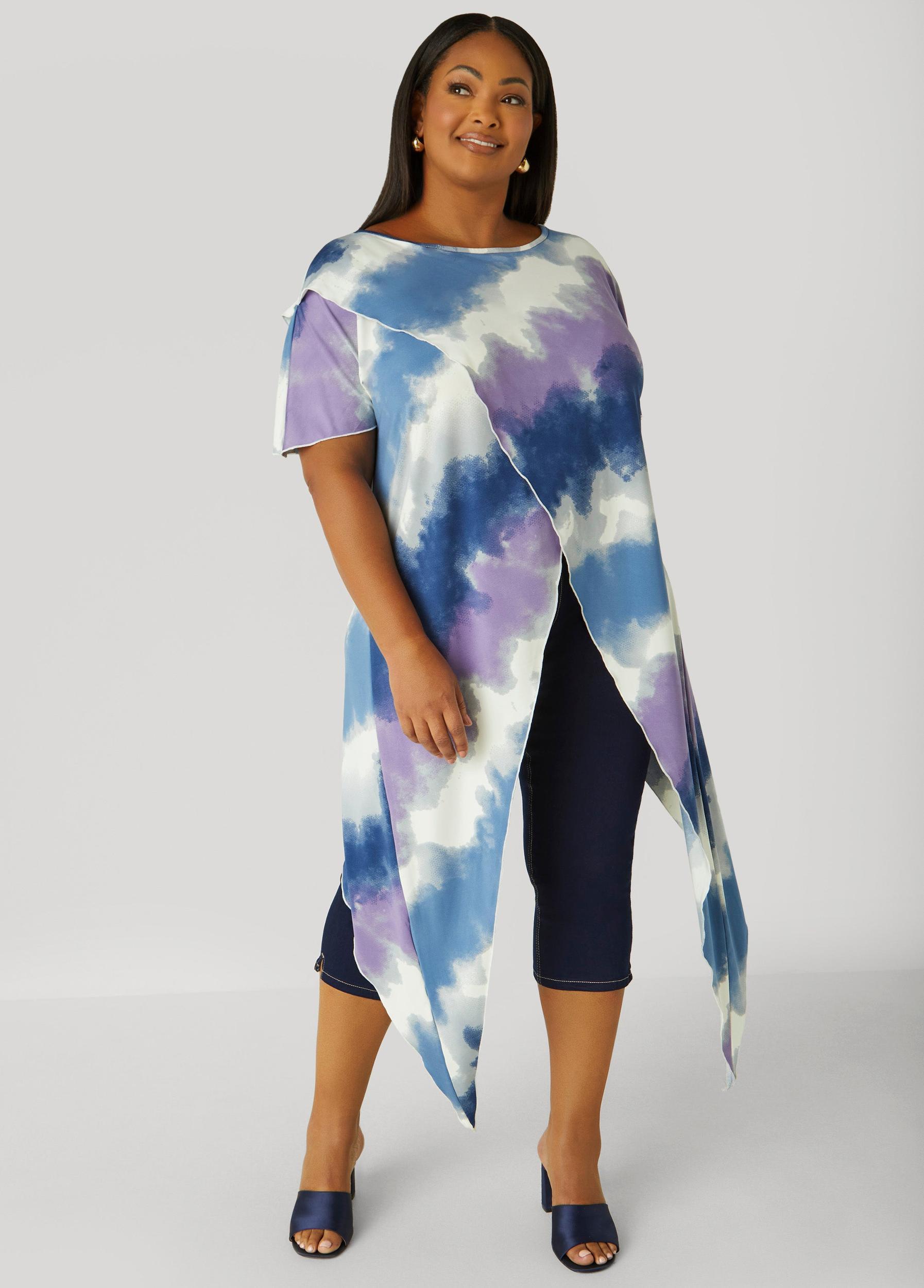 Tie Dyed Crisscross Top Product Image