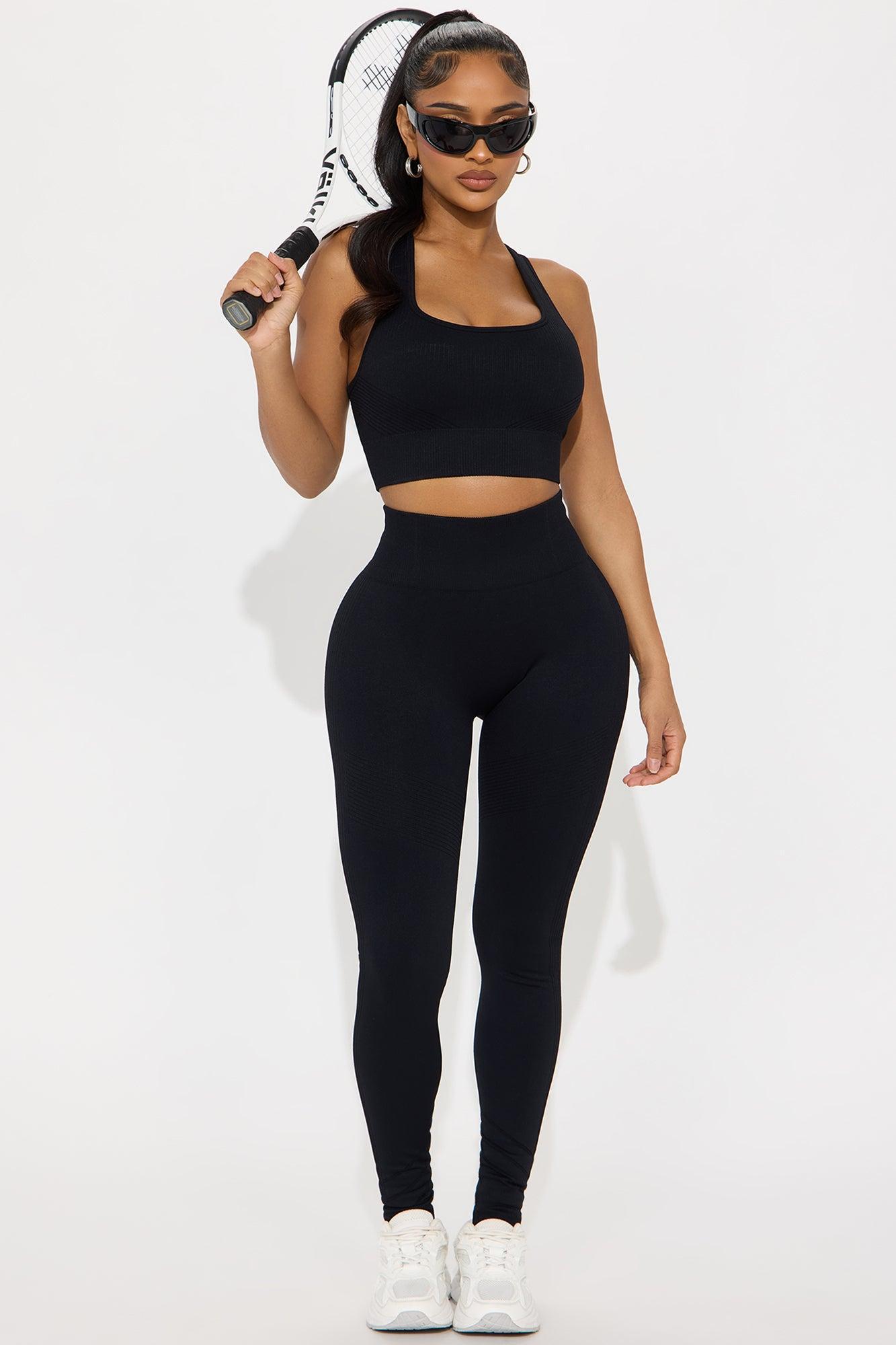 Good Stretch Seamless Sports Bra - Black Product Image