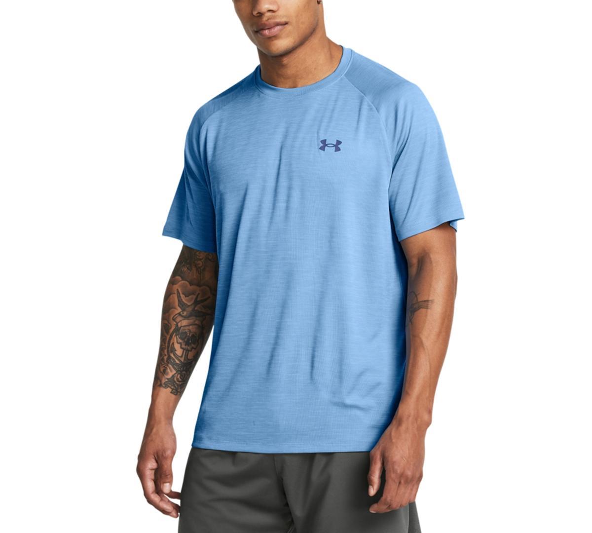 Men's Under Armour Tech Textured Short Sleeve Tee, Size: Medium, Castlerock Product Image