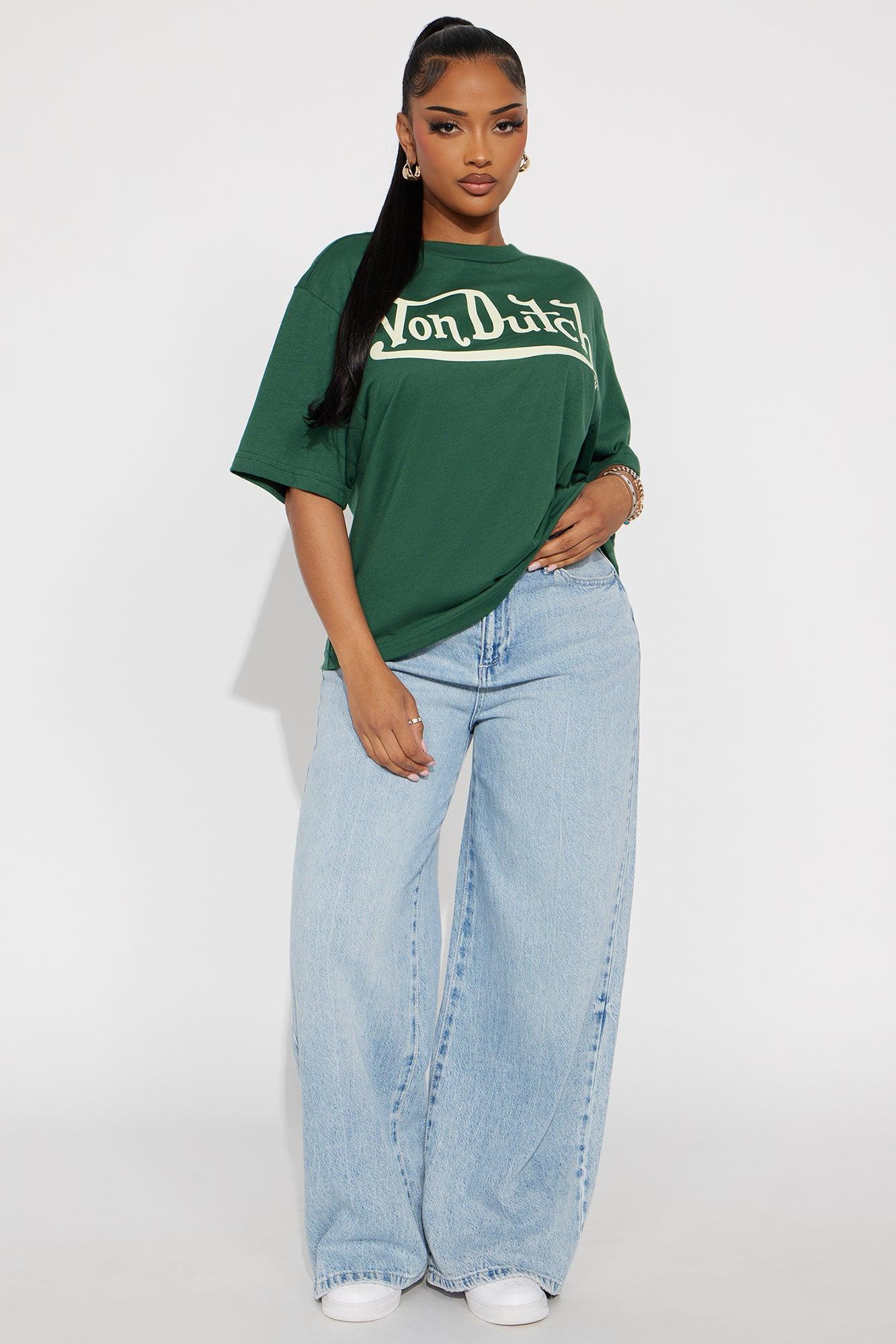 Von Dutch Classic Oversized Tee - Hunter Green Product Image