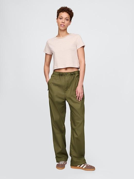 Twill Parachute Baggy Pants Product Image