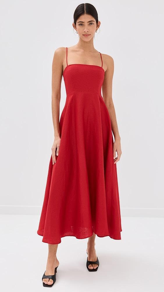 Reformation Monette Linen Dress | Shopbop Product Image