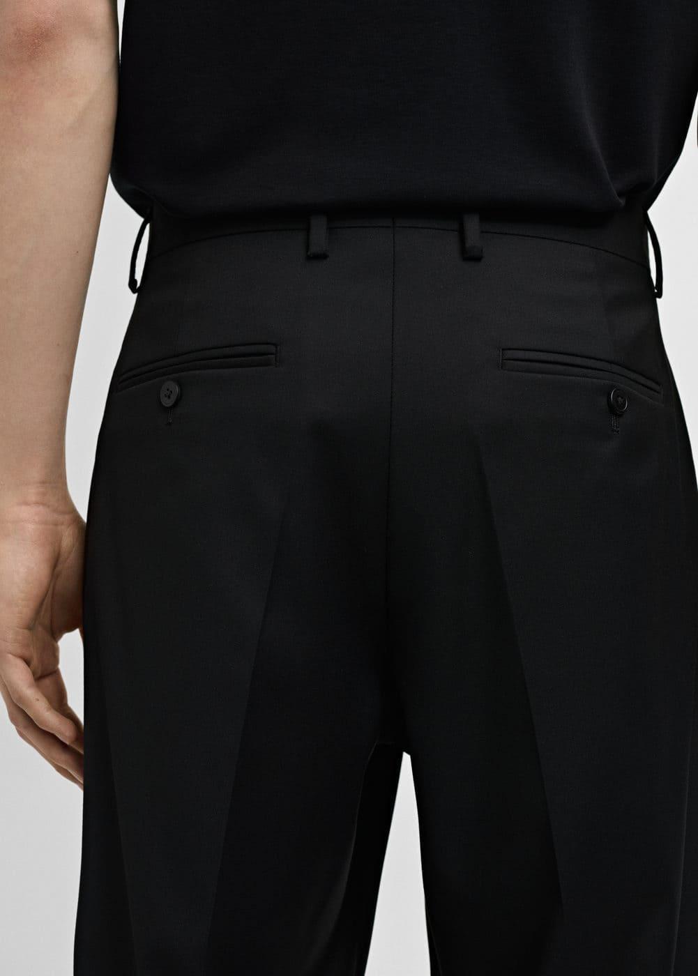 Regular fit suit trousers - Men | MANGO USA Product Image