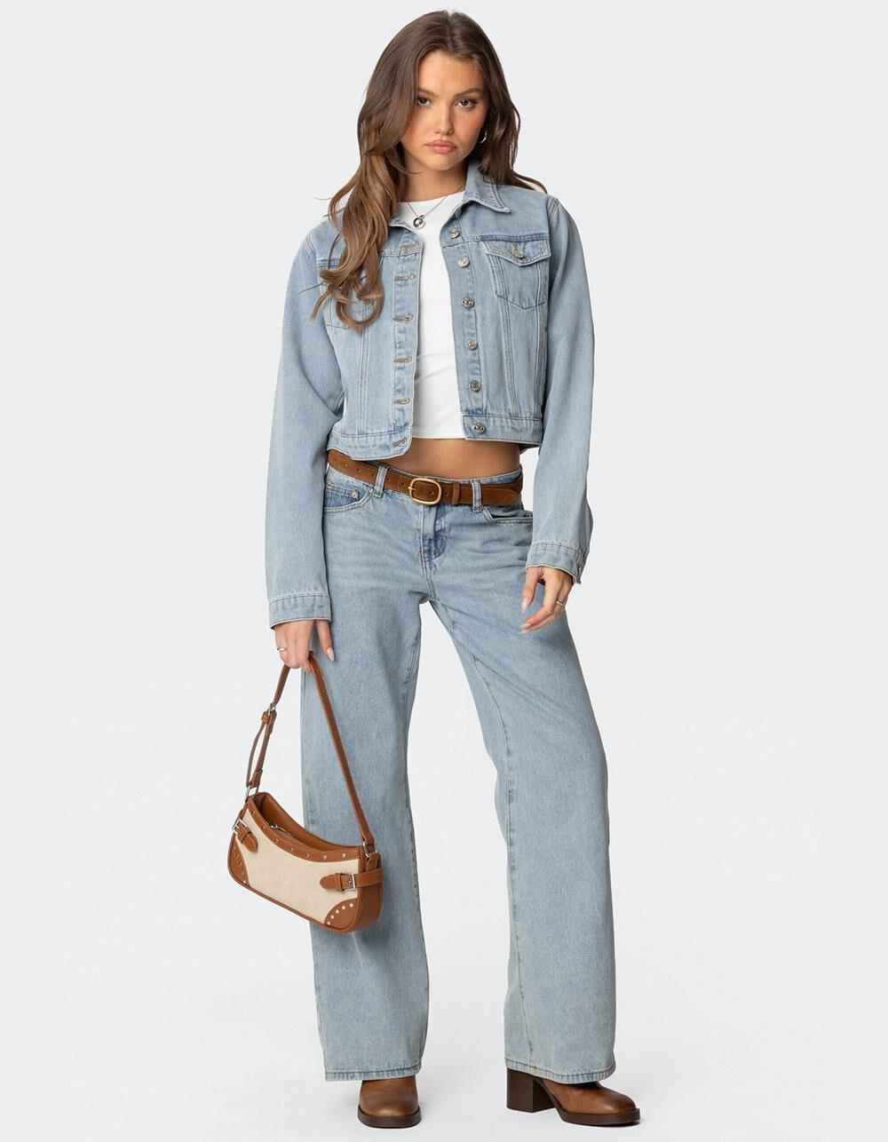 EDIKTED Barb Denim Jacket Product Image