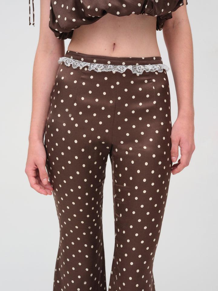 Chocolate Dot Capri Pant — Neutral Product Image