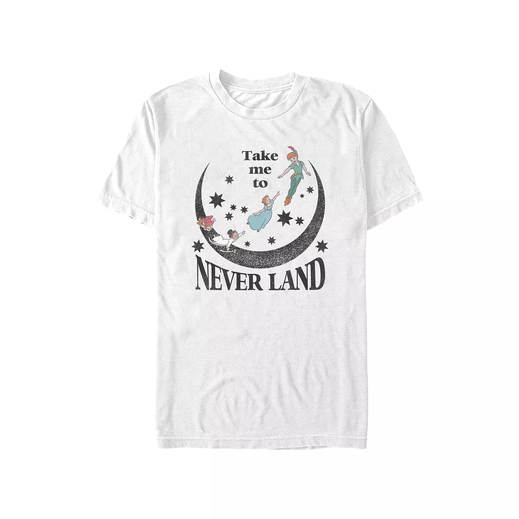 Disney's Peter Pan Take Me To Never Land Juniors' Graphic Tee, Women's, Size: Small, White Product Image