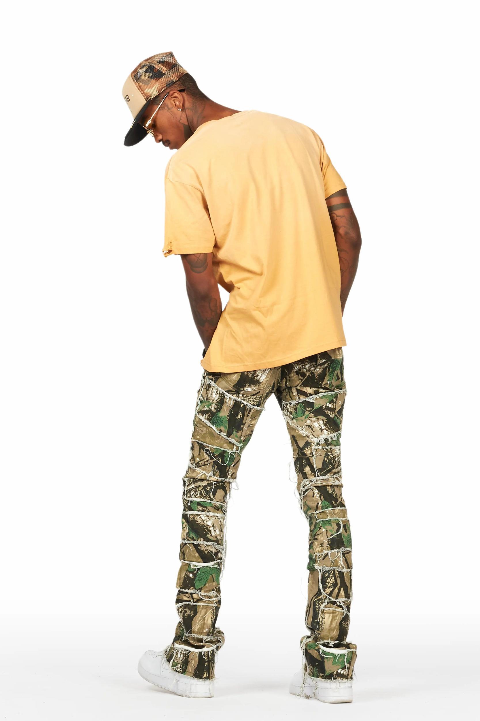 Shake Tree Camo Stacked Flare Jean Male Product Image
