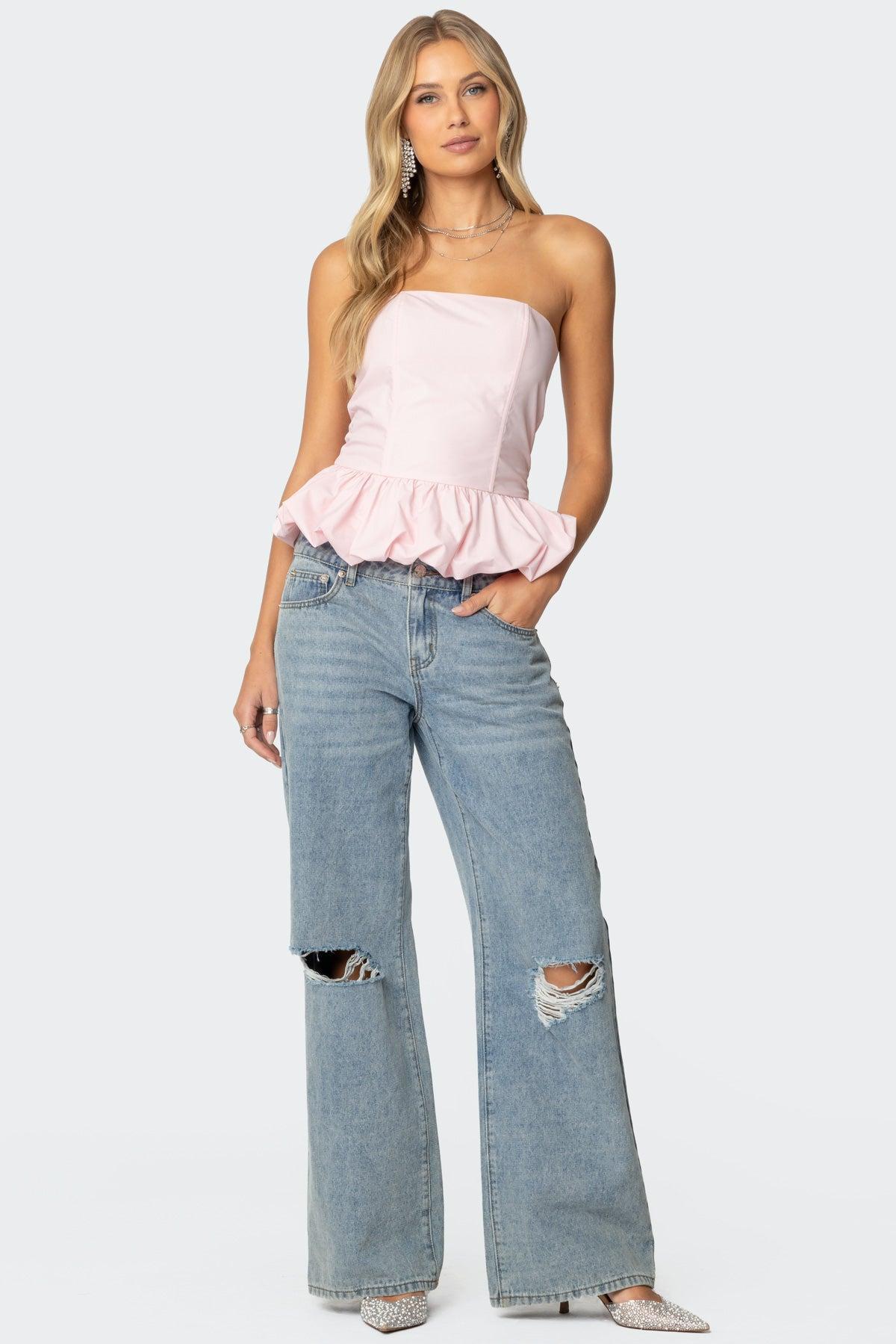 Everlee Bubble Hem Corset Product Image
