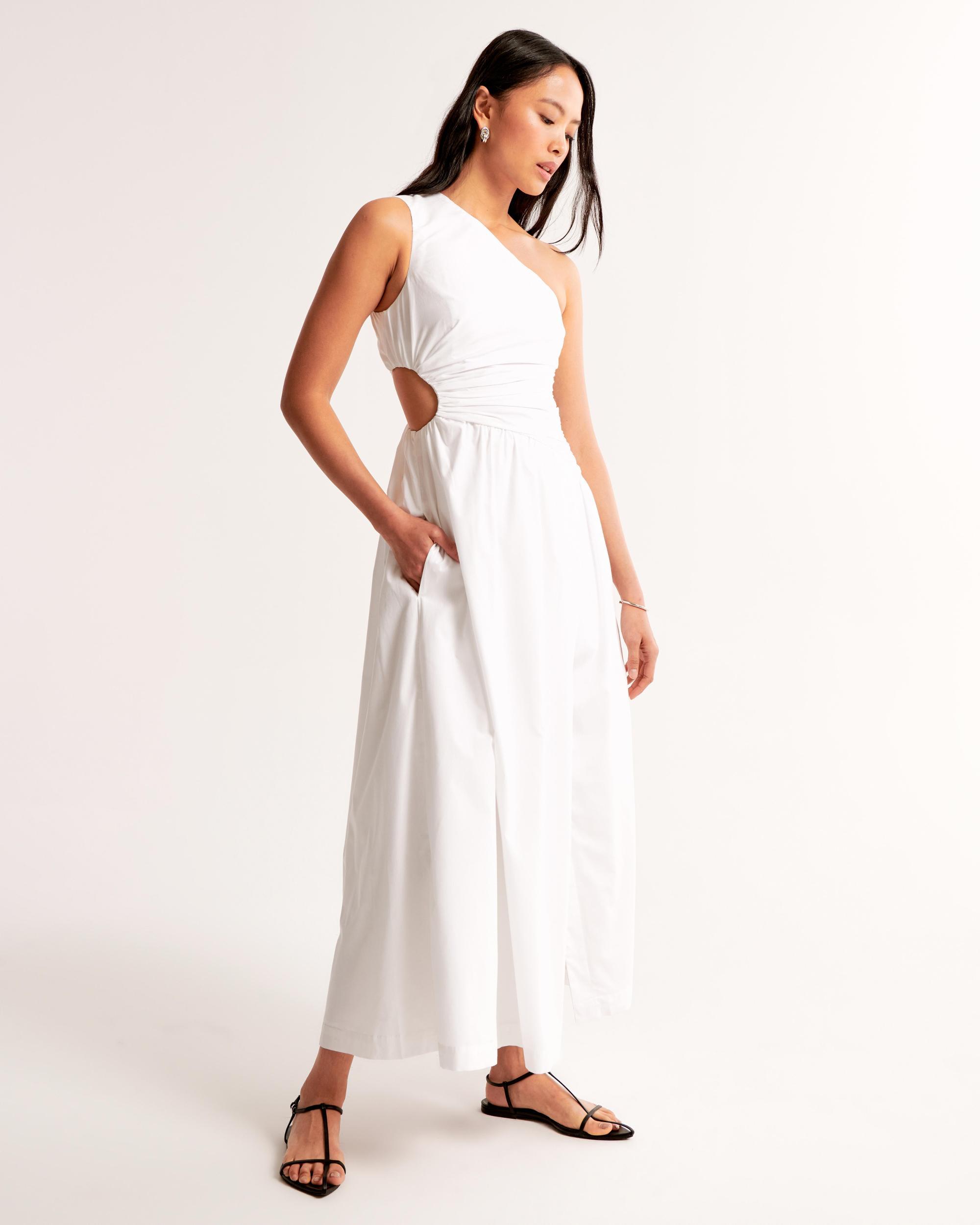 One-Shoulder Cutout Maxi Dress Product Image