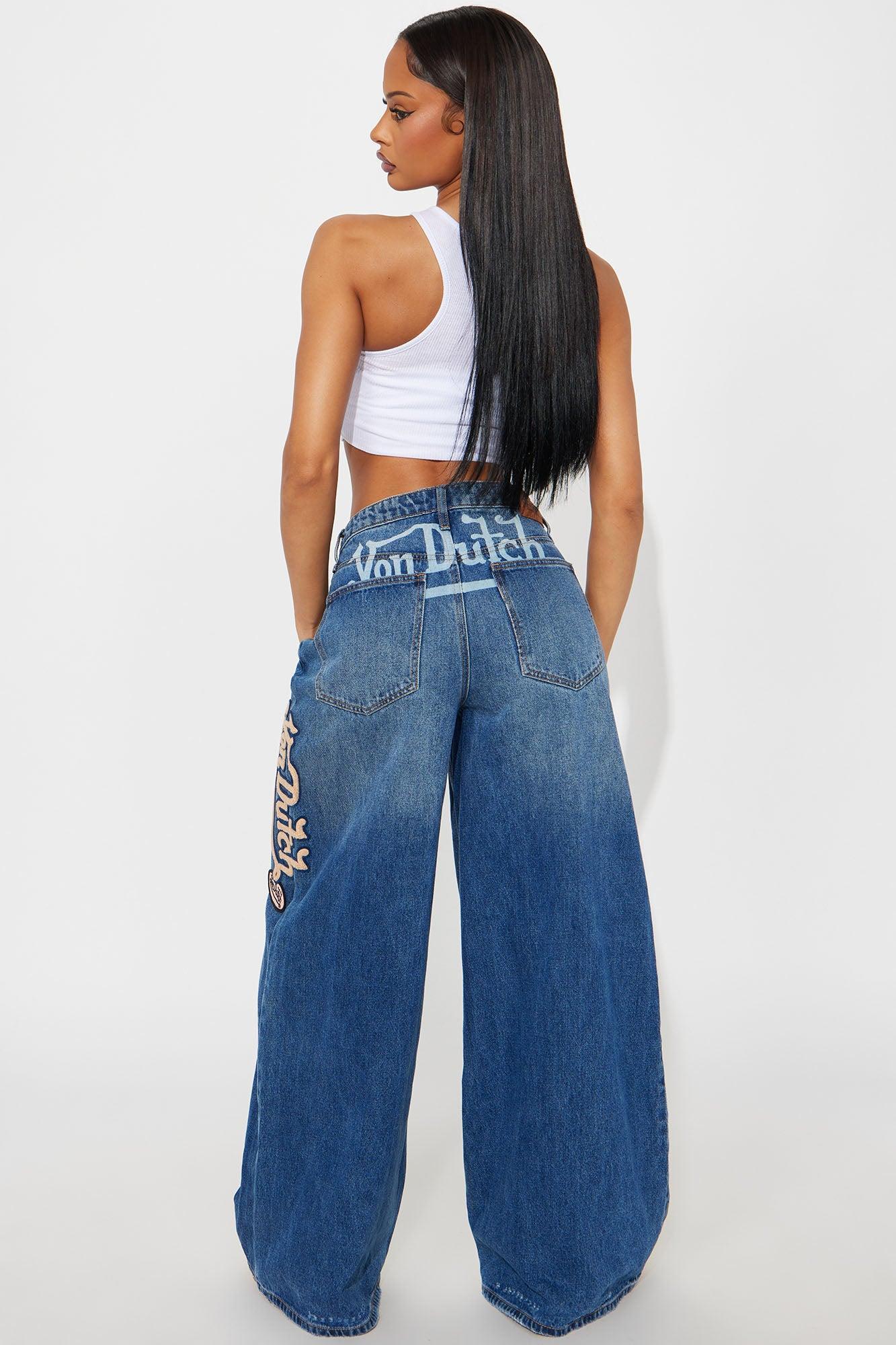 Von Dutch Originals Baggy Jeans - Dark Wash Product Image