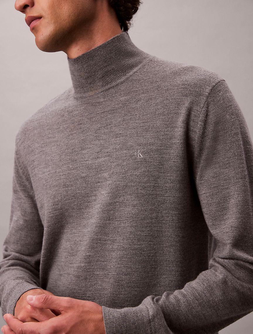 Merino Wool Mock Neck Sweater Product Image