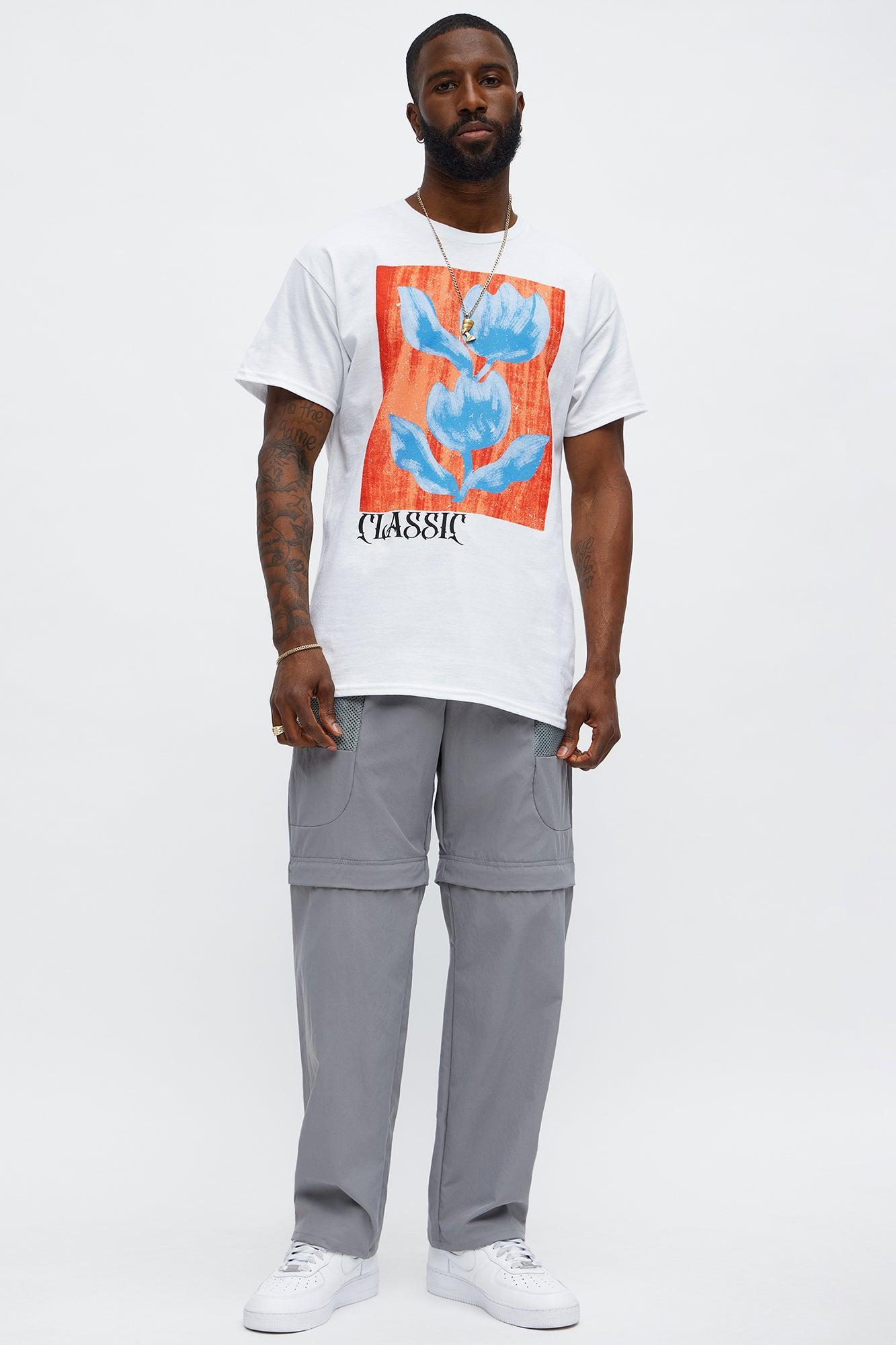 Classic Flowers Short Sleeve Tee - White Product Image