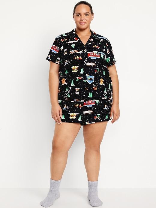 Printed Flannel Pajama Set for Men Product Image