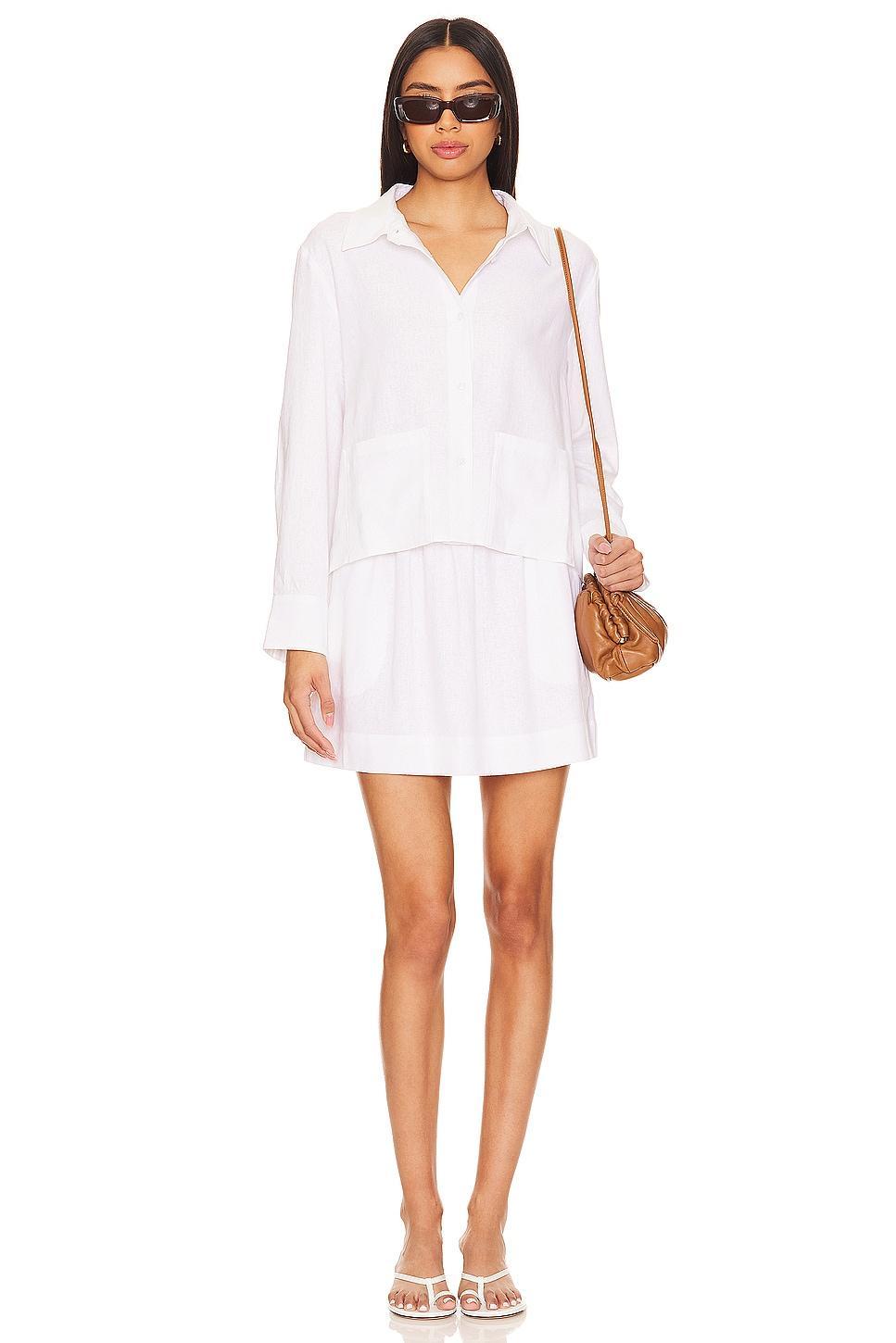 Mia Linen Mini Skirt LNA Product Image