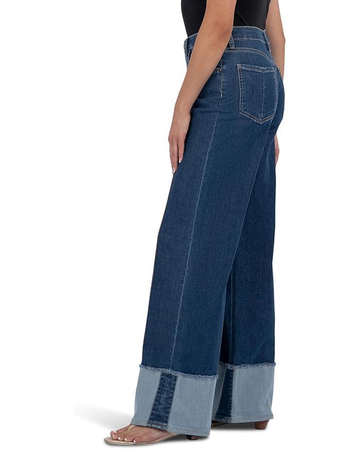 Meg High-Rise Fab Ab Wide Leg Raw Hem in Milestone Product Image