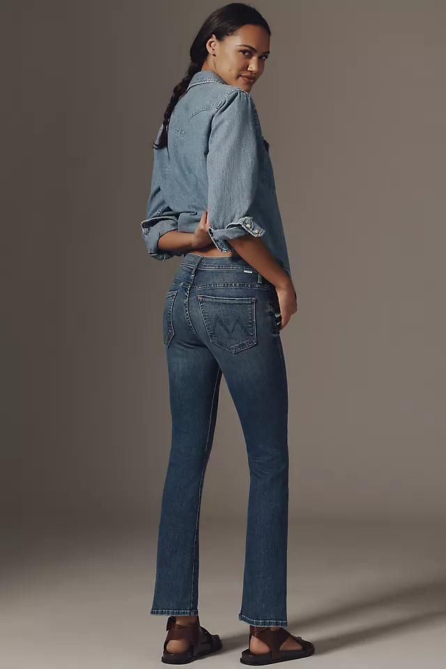 MOTHER The Insider Flood Mid-Rise Fray Jeans Product Image