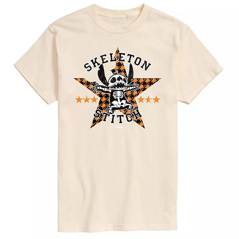 Disneys Lilo & Stitch Big & Tall Skeleton Stitch Graphic Tee, Mens Product Image
