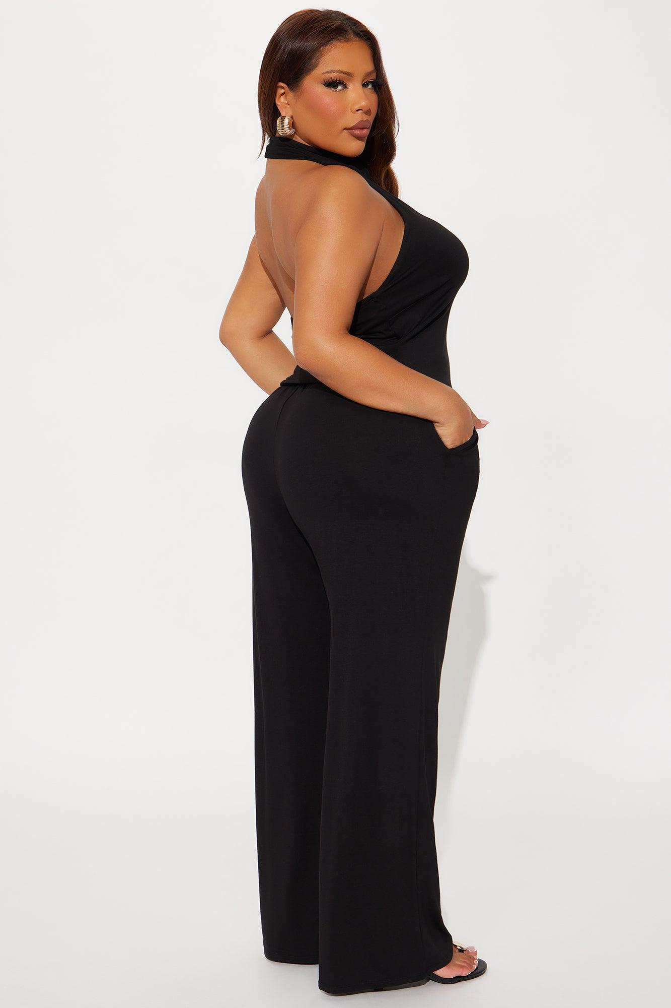 Gianna Halter Pant Set - Black Product Image