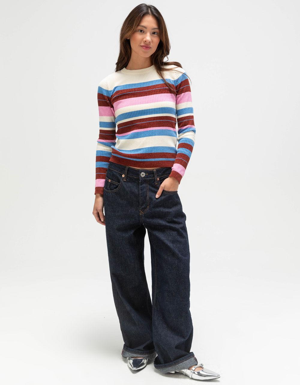VERO MODA Chill Womens Long Sleeve Stripe Top - MULTI Product Image