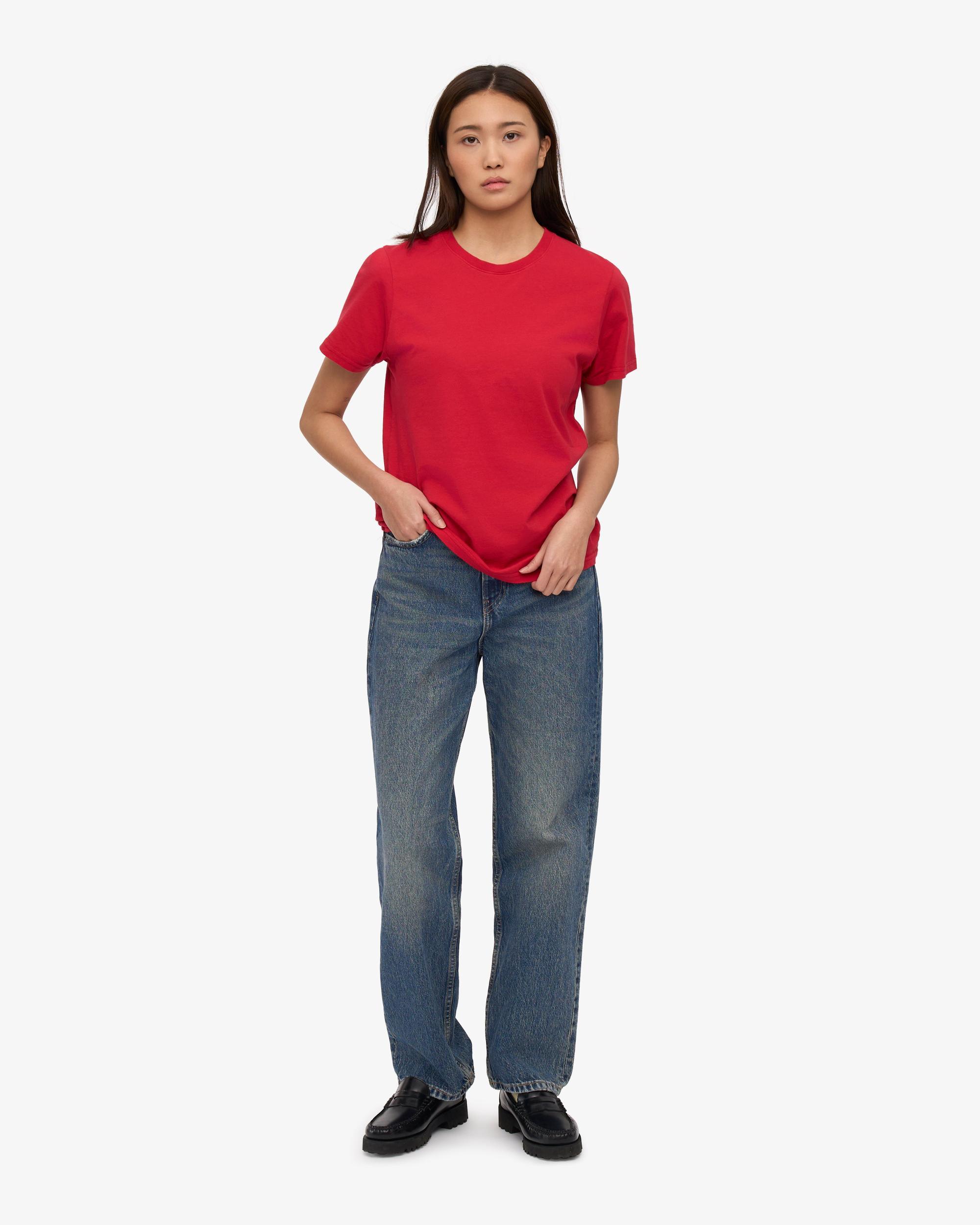 Women Light Organic Tee - Scarlet Red Product Image
