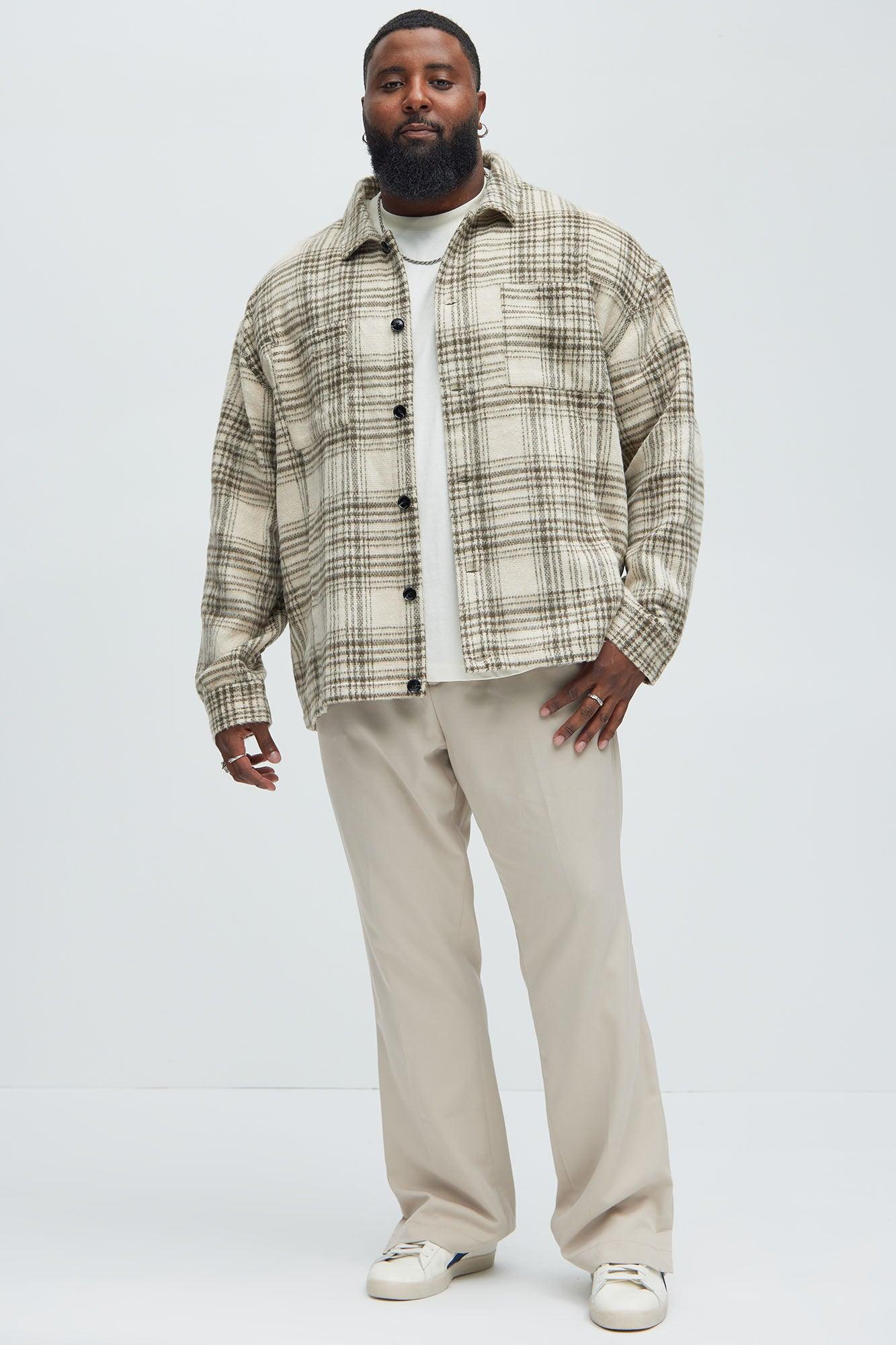 Agua Plaid Shacket - Cream/combo Product Image