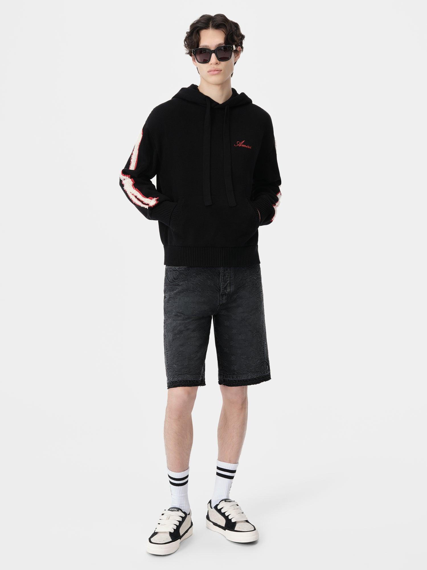 BANDANA JACQUARD SKATER SHORT - Vintage Black Male Product Image