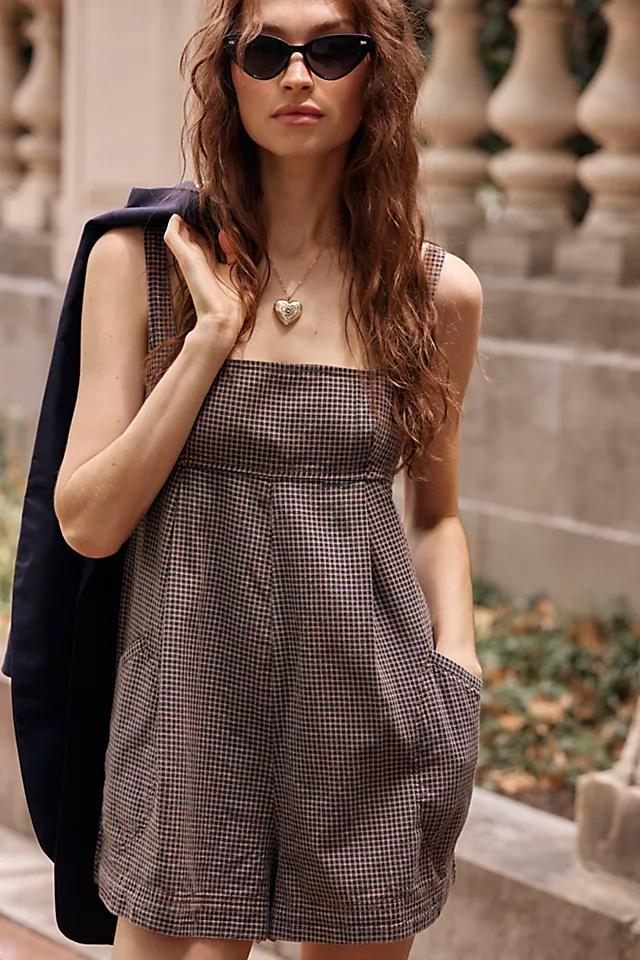 Billie Plaid Romper Product Image