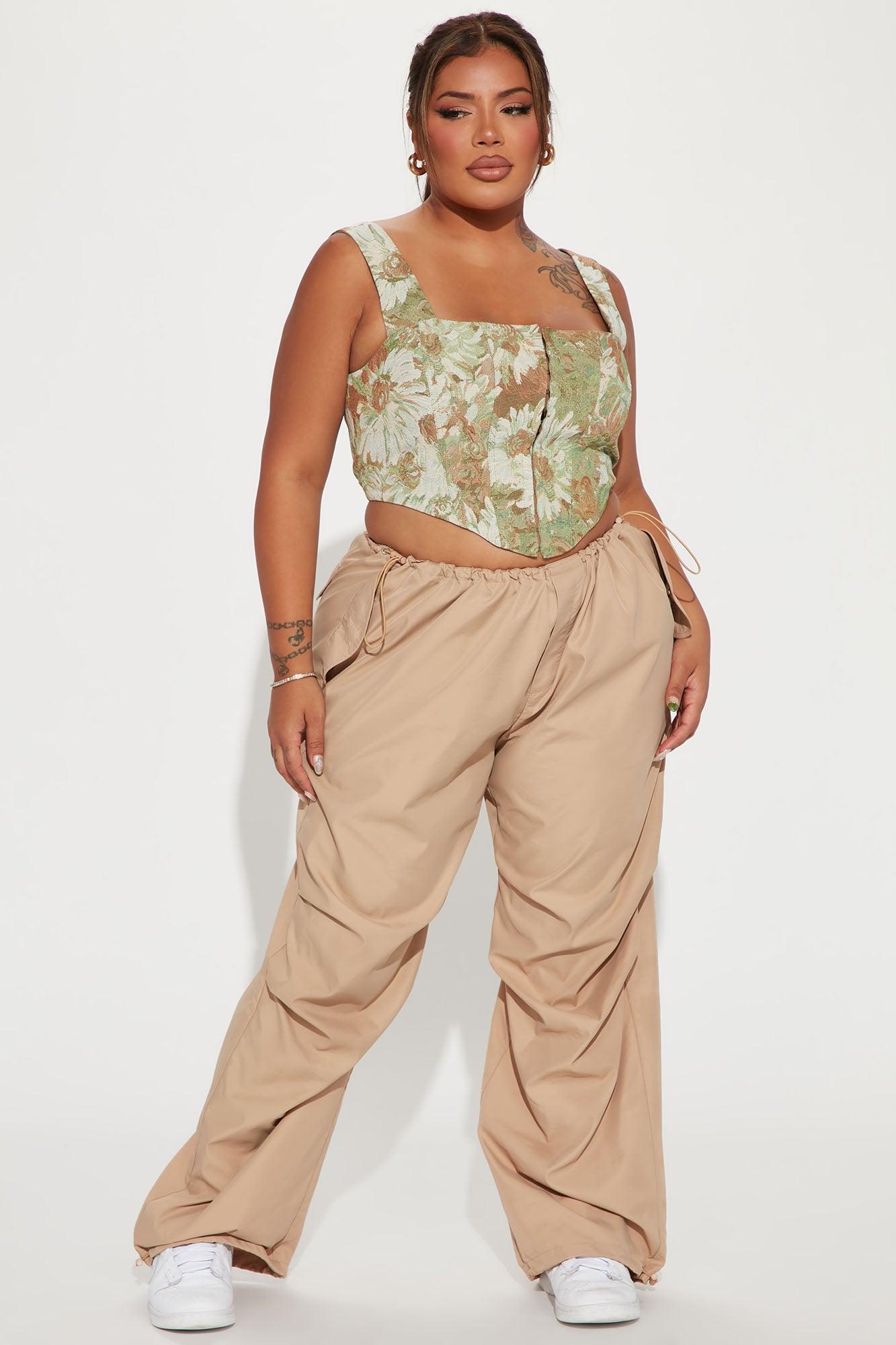 More Than A Dream Corset Top - Sage/combo Product Image