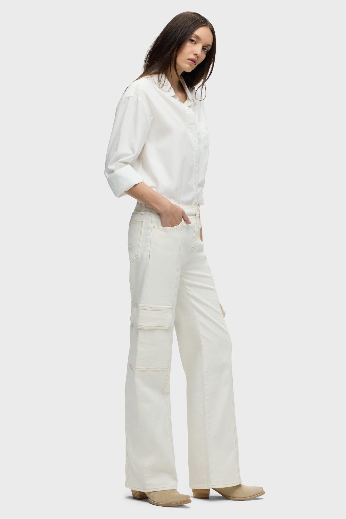 Rosie High-Rise Seamed Cargo Jean Female Product Image