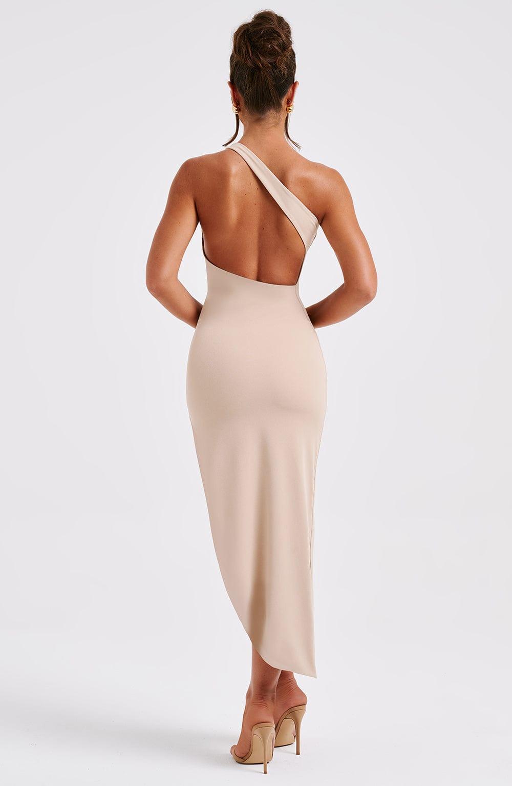 Saffira Midi Dress - Nude Product Image