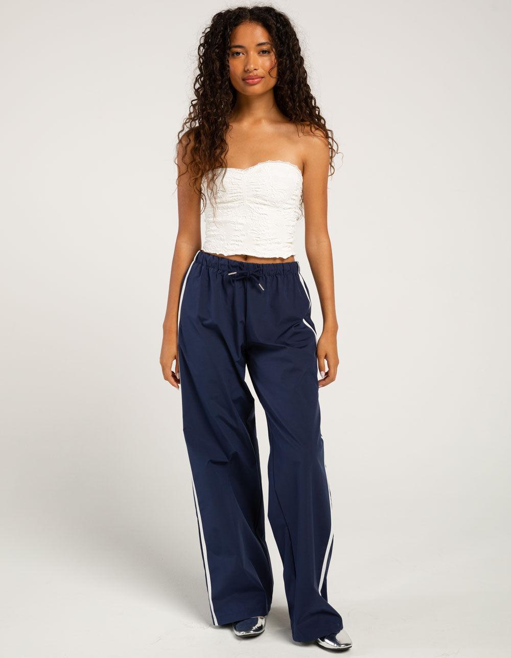 RSQ Womens Low Rise Track Pants - LIGHT GRAY Product Image