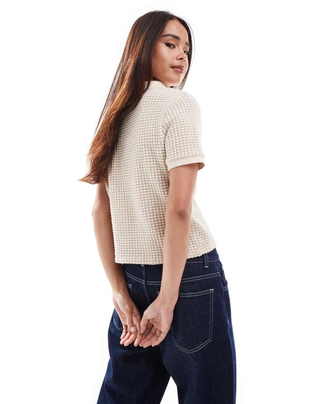 ASOS DESIGN polo shirt in multi Product Image