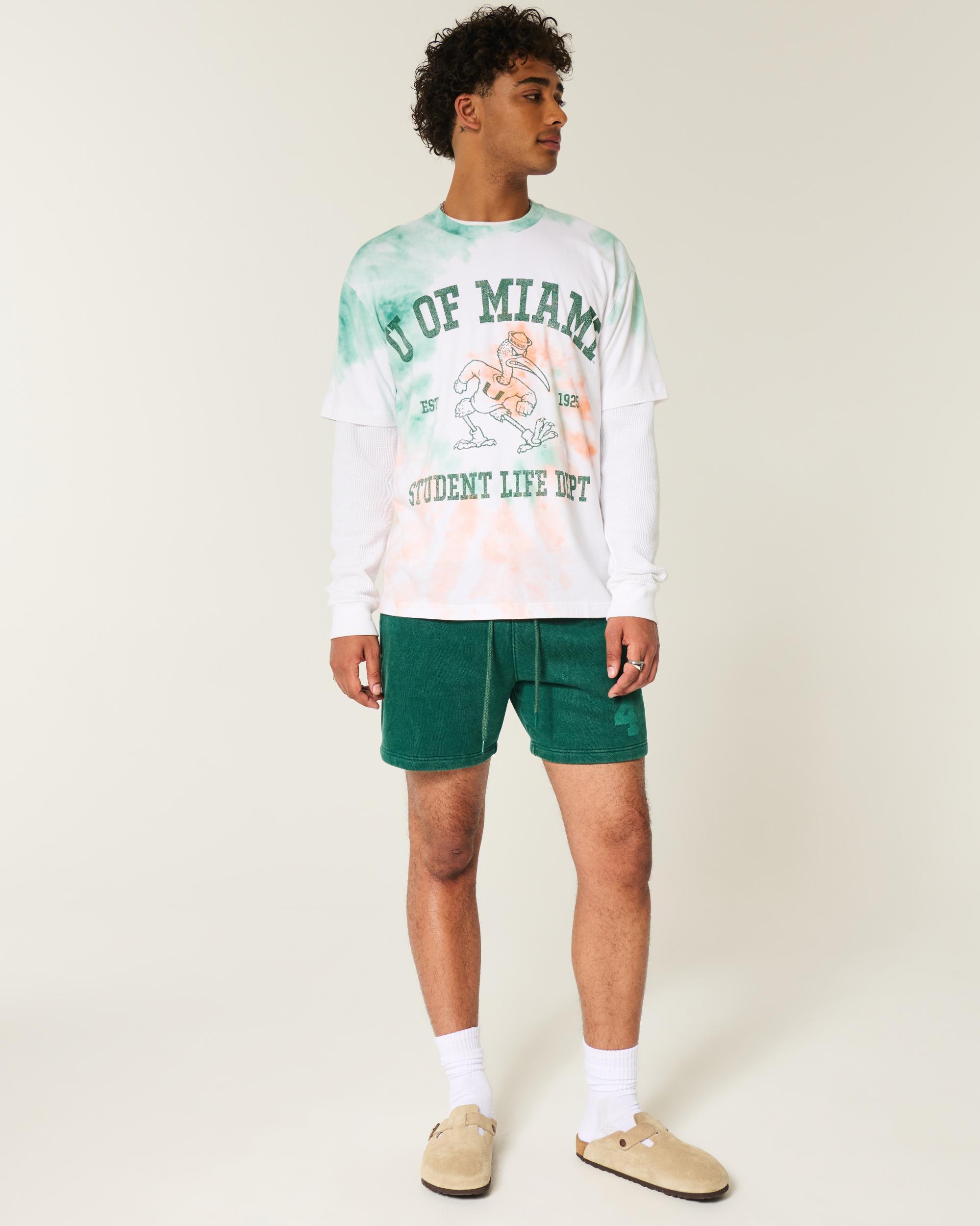 Boxy University of Miami Hurricanes Graphic Tee Product Image
