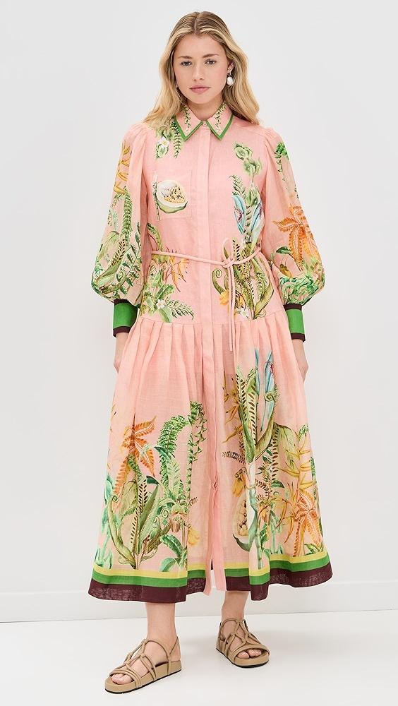 ALÉMAIS Papaya Shirtdress | Shopbop Product Image