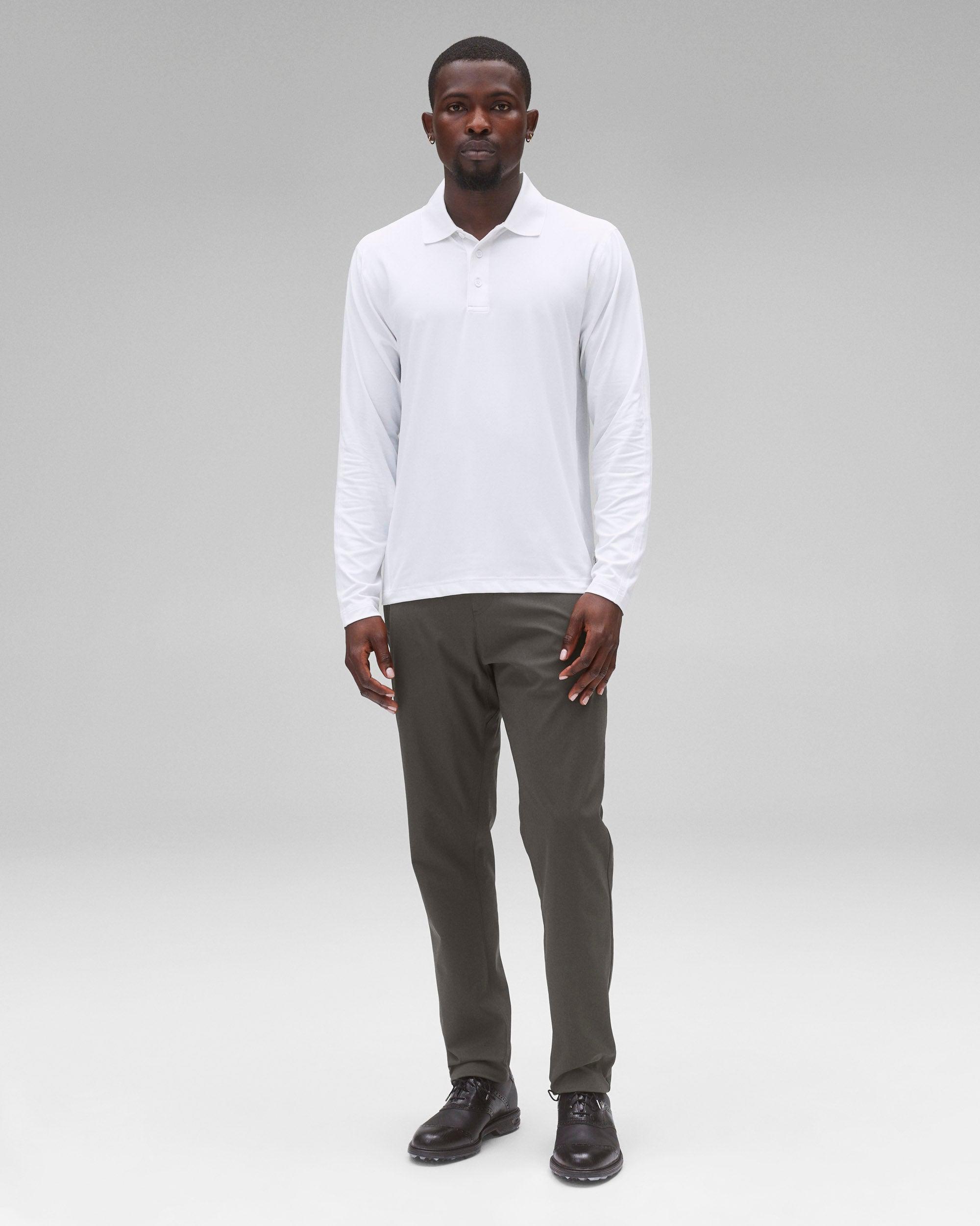Tech Pique Playoff Long Sleeve Polo - Vault Male Product Image