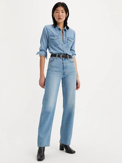 Ribcage Straight Ankle Women's Jeans Product Image