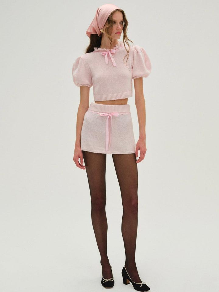 Beverly Mini Skirt — Pink Product Image
