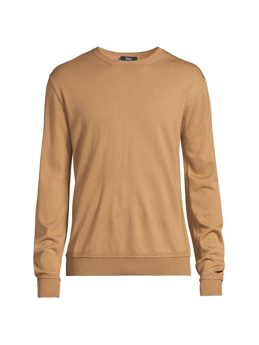 Mens Wool Crewneck Sweater Product Image