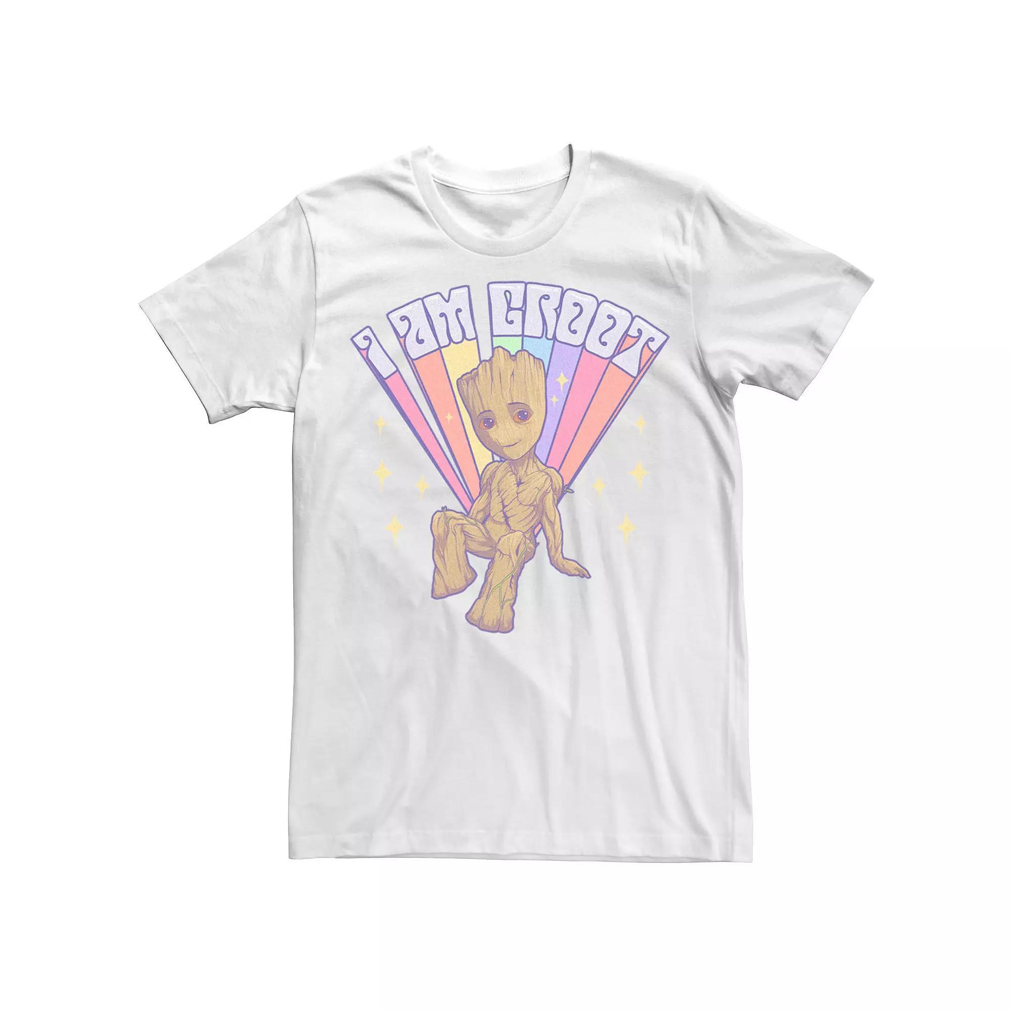 Men's Marvel Guardian Of The Galaxy I Am Groot Prideful Young Groot Tee, Size: Large, White Product Image
