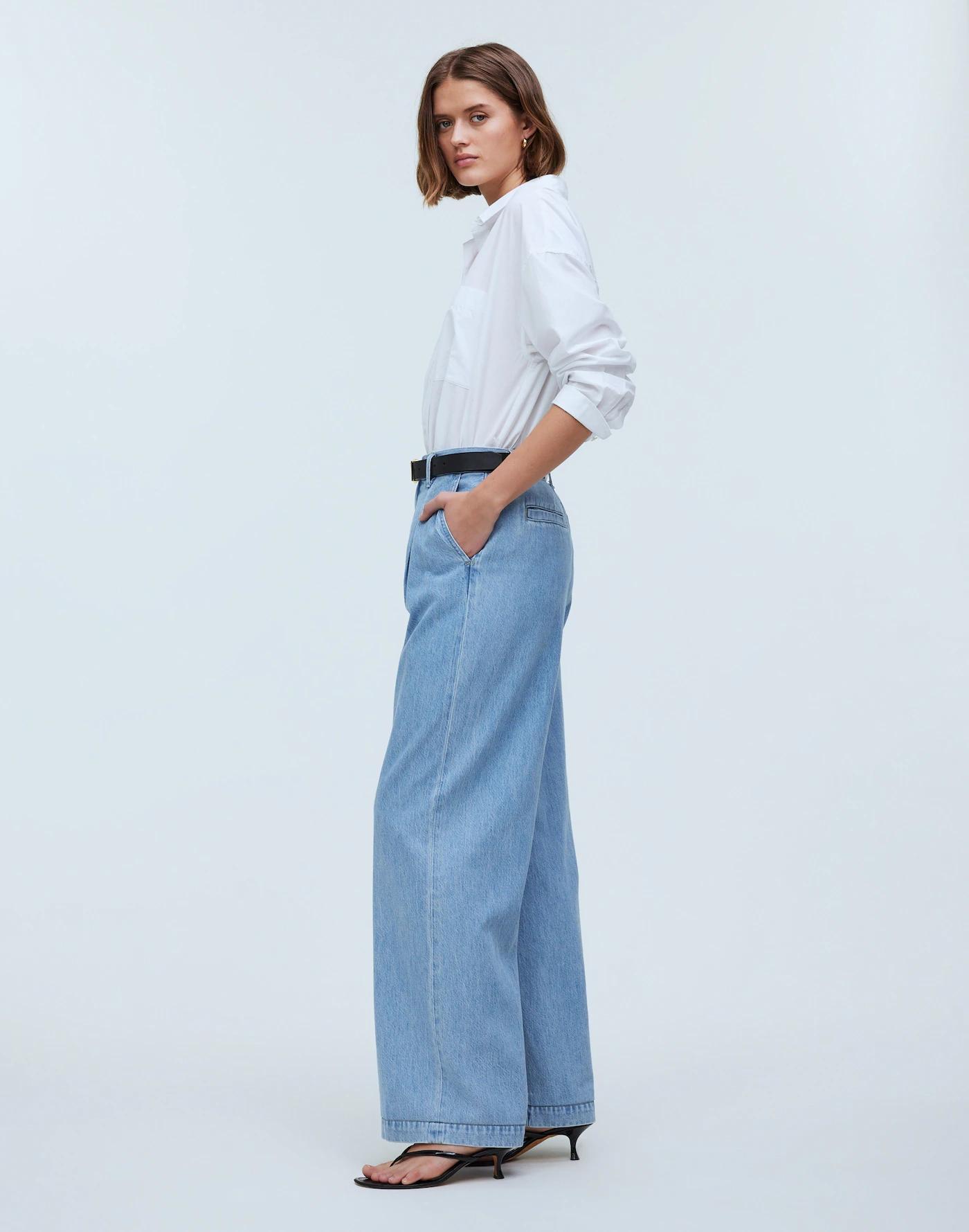 The Harlow Wide-Leg Jean: Airy Denim Edition Product Image