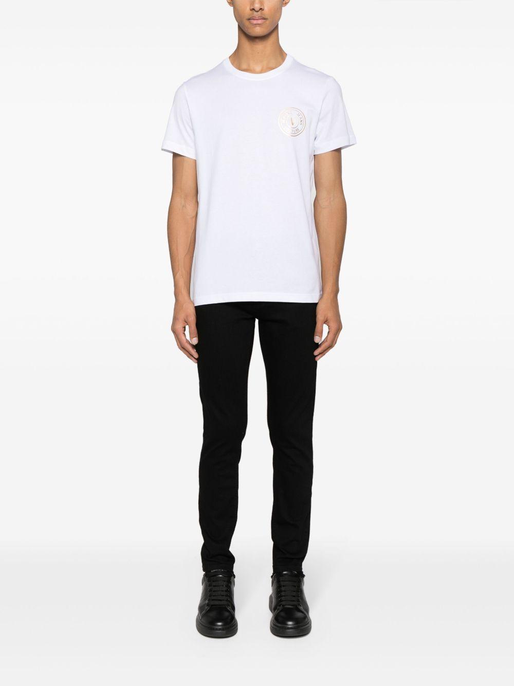 logo-flocked cotton T-shirt Product Image