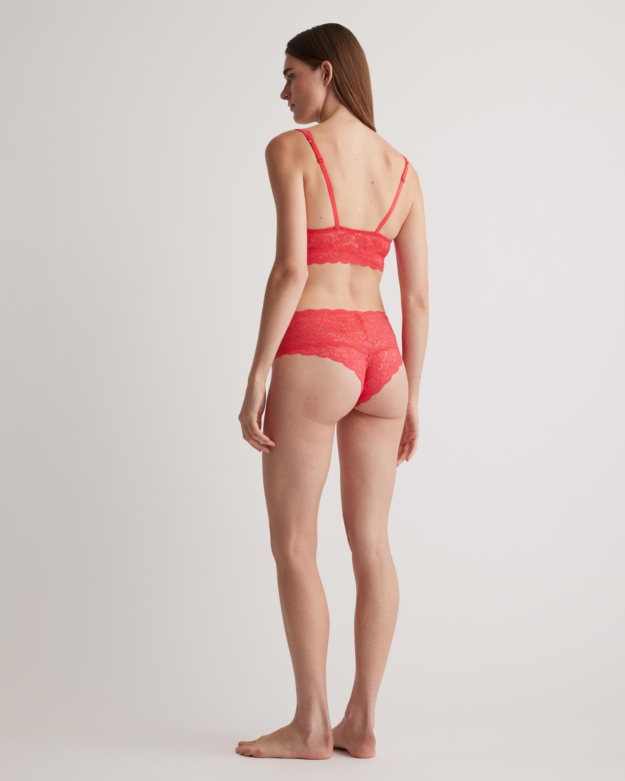 Quince | Women's Stretch Lace Cheeky Brief Nylon/Spandex Product Image