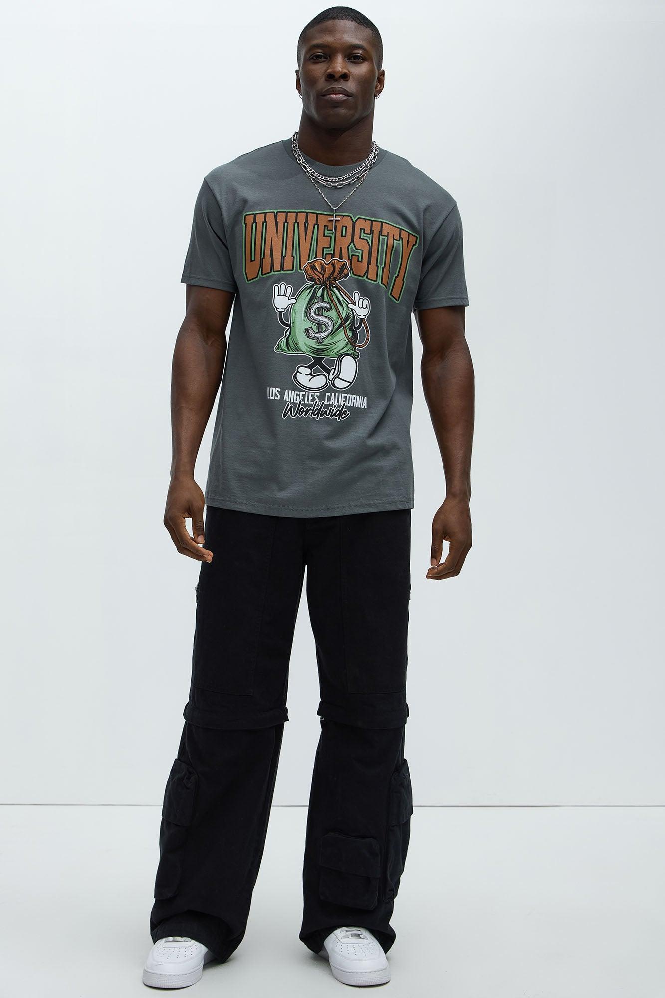 Money University Short Sleeve Tee - Charcoal Product Image