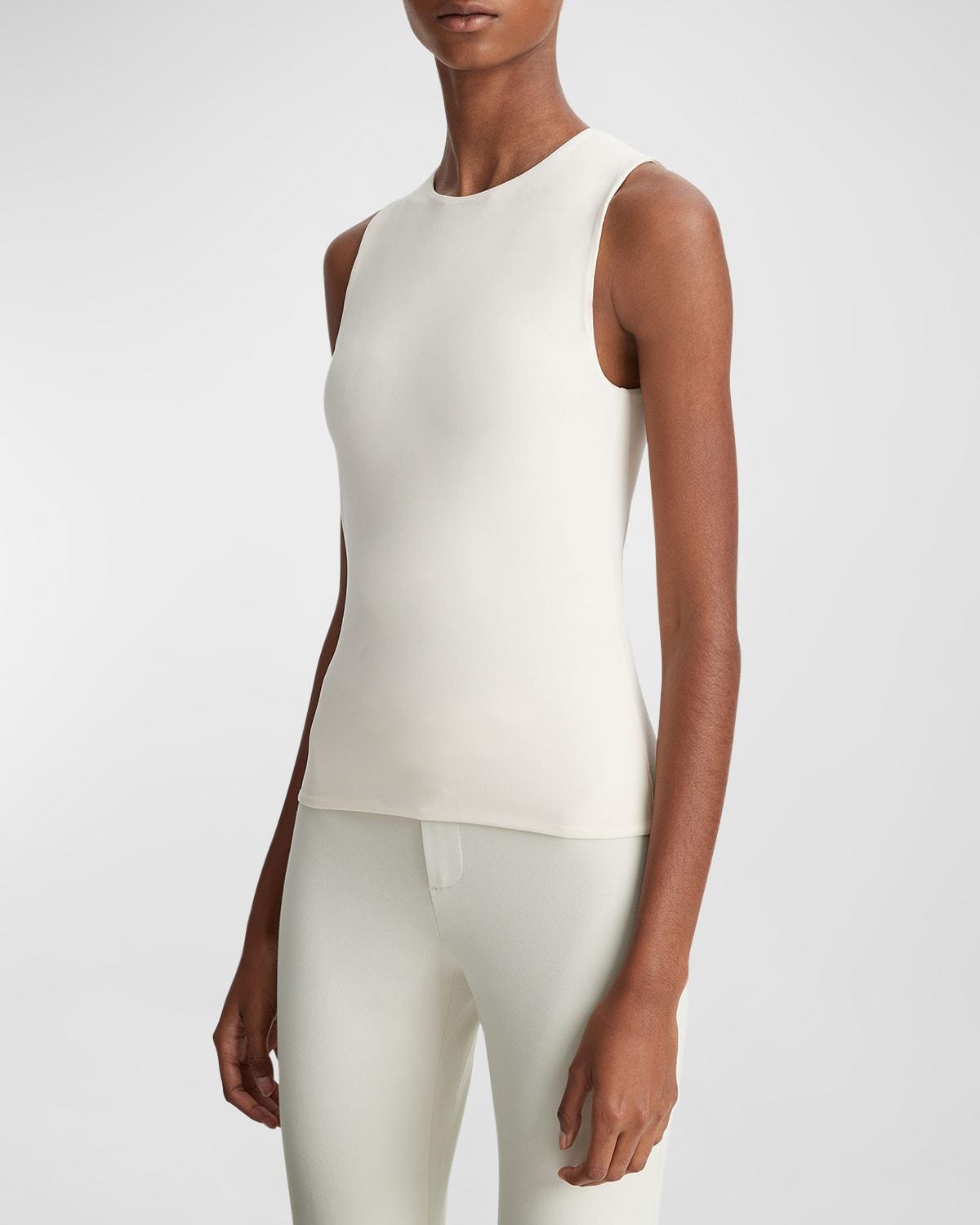 Womens Stretch-jersey Shell, Black, Size XXS Vince Product Image