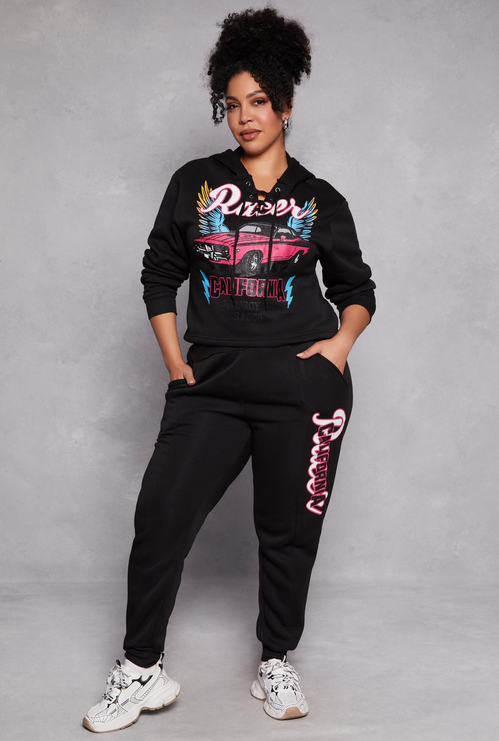 Womens Plus Size Racer California Joggers Product Image