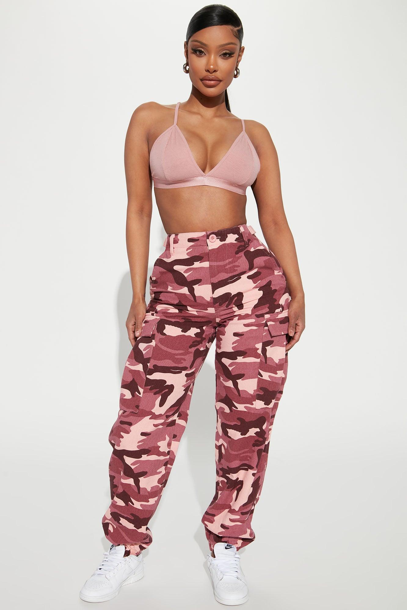Cadet Kim Oversized Camo Pants - Pink/combo Product Image