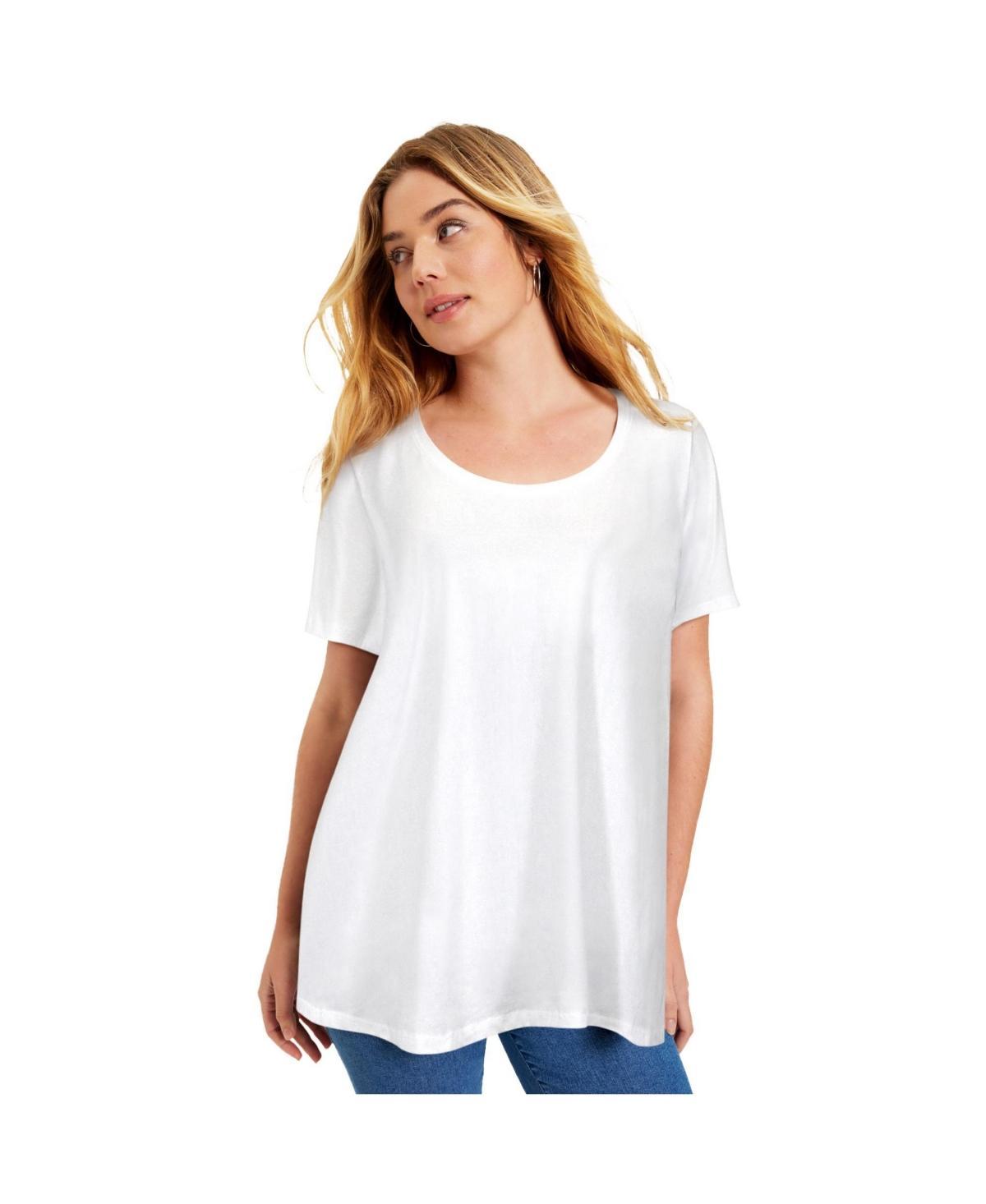 June + Vie Womens June + Vie Short-Sleeve Swing One + Only Tee Product Image