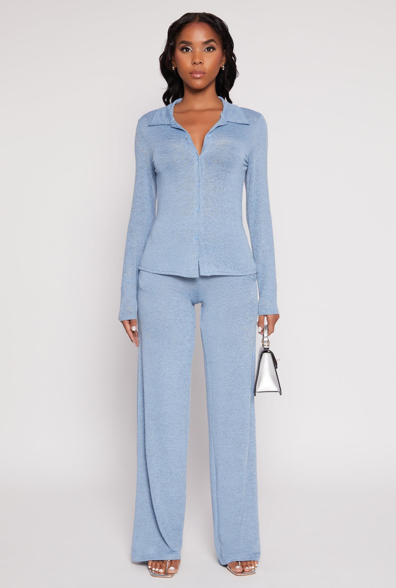 Womens Daisy High Waisted Wide Leg Pants Product Image